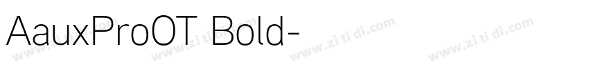 AauxProOT Bold字体转换